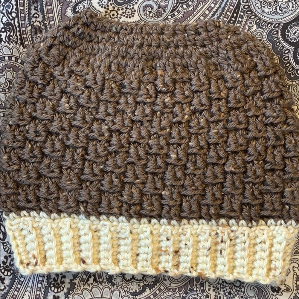 2/$20 Messy Bun Top Knot Beanie Hat